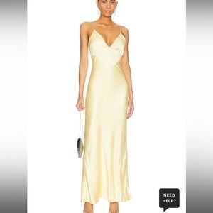 Capri Diamonte Slip Dress - Bardot Color: Canary Yelloe